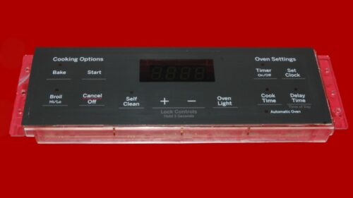 GE Oven Control Board 164D8450G175 | WB27X45466 | OEM Used Tested (overlay fair - Black)