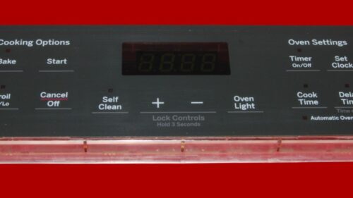 GE Oven Control Board 164D8450G175 | WB27X45466 | OEM Used Tested (overlay fair - Black)