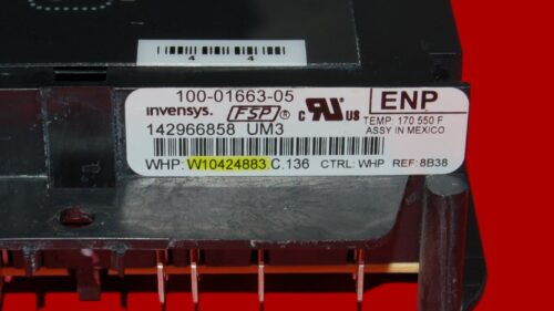 Whirlpool Oven Control Board - W10424883 | W11122560 (overlay excellent - Dark Gray)