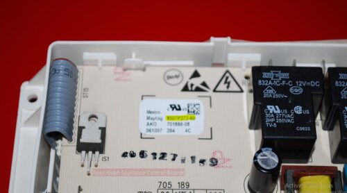 Part # 8507P272-60, W10769079 Maytag Oven Electronic Control Board (Used, overlay poor - Black)