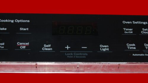 GE Oven Control Board - Part # 164D8450G175 | WB27X45466 (overlay fair - Black)