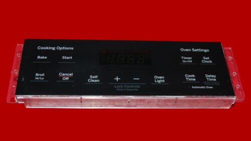 GE Oven Control Board - Part # 164D8450G175 | WB27X45466 (overlay fair - Black)