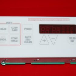 Part # WB27X5519, WB27X5534, ERC-14000-GE GE Oven Electronic Control Board (used, overlay fair - White)