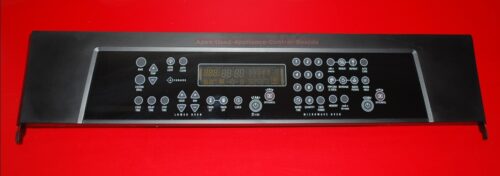 Part # 8302848, 8303884 Whirlpool Oven Control Panel And Control Board (Used, overlay fair - Black)