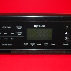 Part # 5765M491-60, 8507P181-60 Jenn-Air Oven Control Panel And Control Board (used, overlay good - Black)
