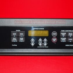 Part # WB29T10074, WB27T10411, 191D3159P122 GE Oven Control Panel And Control Board (used, overlay good - Black )