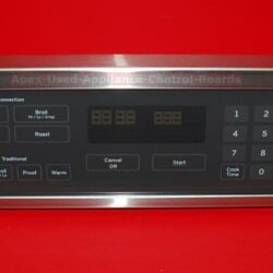 Part # WB27T11476, WB27X29602 GE Oven Control Panel And Control Board (Used, overlay good -SS/Gray)