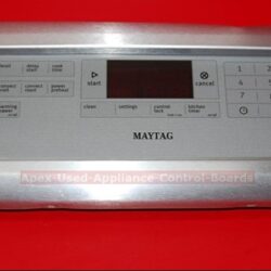 Part # W10349522 | W10097310 | W10339441 Maytag Oven Panel And Control Board (overlay fair - Gray and Stainless Steel)