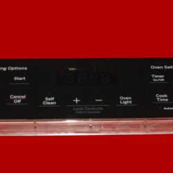 GE Oven Control Board 164D8450G175 | WB27X45466 | OEM Used Tested (overlay fair - Black)