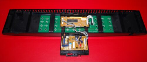 Part # W10212889, 53001240, 6871W1S160, 6871W1S161 Jenn-Air Microwave Control Panel And Control Board (Used, overlay good - Black)