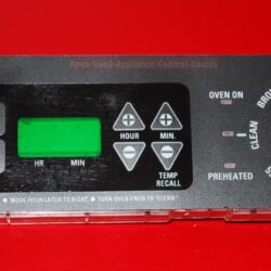 Part # WB27T10231, 191D2818P003 GE Oven Electronic Control Board (Used, overlay very good - Black)