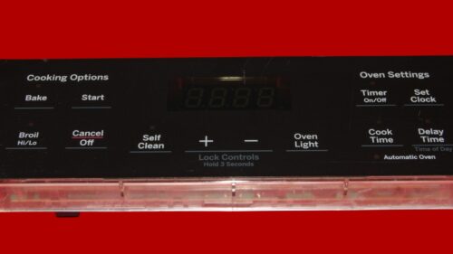 GE Oven Control Board 164D8450G175 | WB27X45466 | OEM Used Tested (overlay fair - Black)