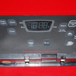 Part # W10178429 Amana Gas Oven Electronic Control Board (Used, overlay good - Black)