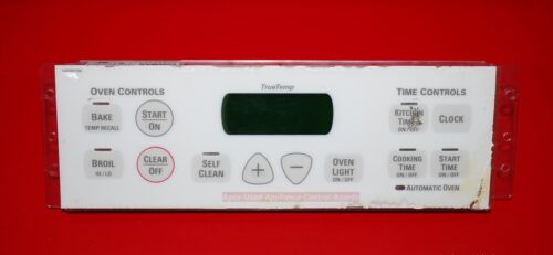 Part # 191D3776P010, WB27T10830 GE Oven Electronic Control Board (used, overlay poor - Bisque)