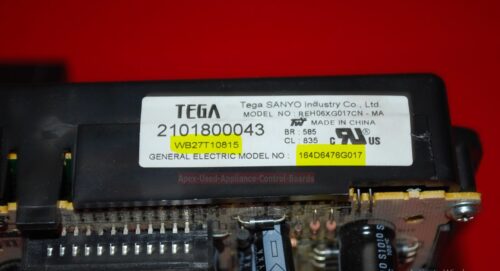 Part # WB27T10815, 164D6476G017 GE Oven Electronic Control Board (Used)
