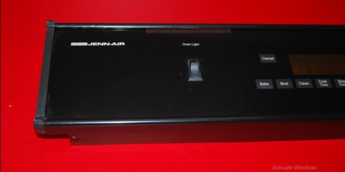 Part # 74004706, 7601P571-60, 74009198 Jenn-Air Oven Control Panel And Control Board (used, overlay good - Black)