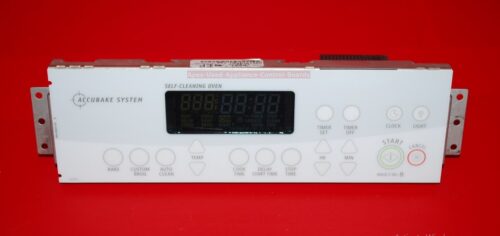 Part # 8524254 Whirlpool Oven Electronic Control Board (used, overlay fair - White/Gray)