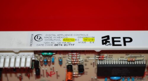 Part # 8053732, 6610181 Whirlpool Oven Electronic Control Board (Used, overlay good - Yellow)