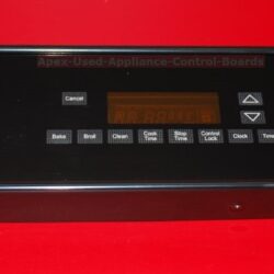 Part # 74004706, 7601P571-60, 74009198 Jenn-Air Oven Control Panel And Control Board (used, overlay good - Black)