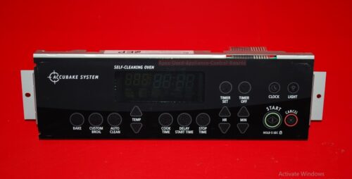 Part # 8523286 Whirlpool Oven Electronic Control Board (used, overlay good - Black)