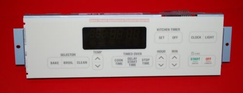 Part # 8053738 Whirlpool Oven Electronic Control Board (used, overlay fair - Bisque)