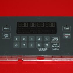 Part # 164D8496G065 | WB27T11489 | GE Oven Control Board (overlay fair - Dark Gray)