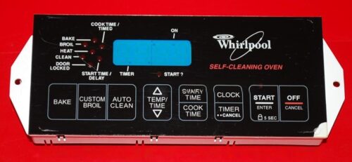 Part # 8053160 | 6610159 | Whirlpool Gas Oven Control Board (overlay fair - Black)
