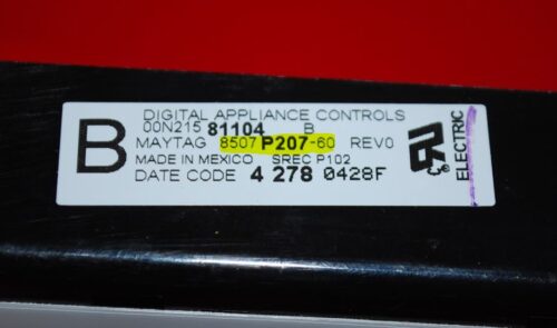 Part # 8507P207-60, WP5701M717-60 Maytag Oven Electronic Control Board (used, overlay fair - White)