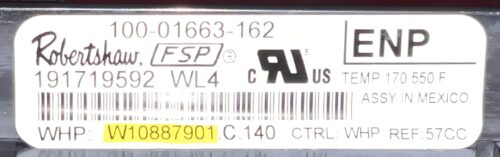 Part # W11122555 | W10887901 | Whirlpool Oven Control Board (overlay good - Black)