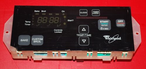 Part # 8524269, 6610376 Whirlpool Oven Electronic Control Board (Used Overlay Poor - Black)
