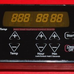 Part # WB27T11162, 191D5679G003 GE Oven Electronic Control Board (used, overlay fair - black)