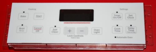 Part # WB27T11486, 164D8450G032 GE Oven Electronic Control Board (used, overlay good - yellow)