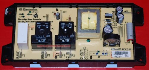 Part # 316455400 Frigidaire Oven Electronic Control Board (used, overlay fair - yellow)