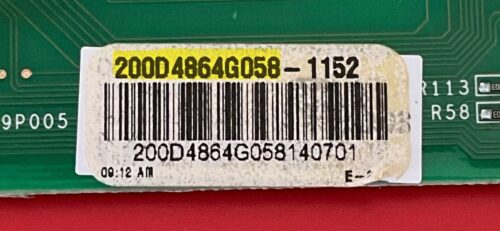 Part # 200D4864G058 | GE Refrigerator Control Board