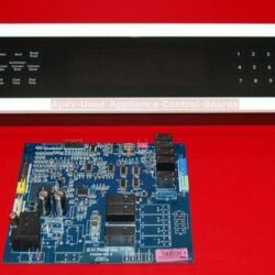 Part # W10358172, W10590499, W10317343 Kitchen-Aid Oven Control Panel And (Used, overlay good - White/Black)