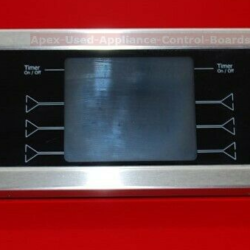Part # 74011965, 8507P221-60, 74009716 Jenn-Air Oven Control Panel And Board (Used, overlay good - SS/Black)
