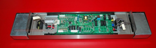 Part # 74011965, 8507P221-60, 74009716 Jenn-Air Oven Control Panel And Board (Used, overlay good - SS/Black)