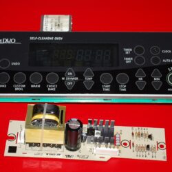Part # 4453615 | 8523034 - Whirlpool Oven Control Board And Power Board (used, overlay good - Black)