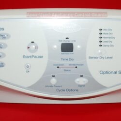 Part # 3302897, 6 3901730, 33003028 Maytag Neptune Dryer Console And Control Board (used, overlay good) - Bisque