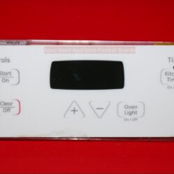 Part # WB27K10204, 183D9935P004 GE Oven Electronic Control Board (used. overlay fair - Bisque)