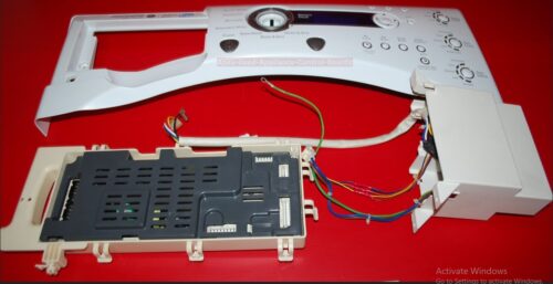 Part # WH42X10782, WH12X10593, WH12X10578, 00N22120202 GE Front Load Washer Control Panel And Control Boards (used, overlay good - White)