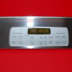 Part # WB36T11246, 191D5679G006, WB27T11407 GE Oven Control Panel And Board (used, overlay fair- SS/Gray)