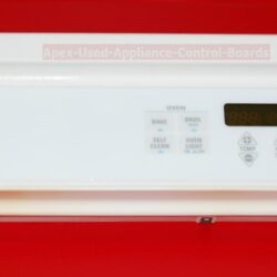 Part # WB36T10513, WB27T10063, 191D1576P021 GE Oven Control Panel And Control Board (used, overlay good - White)