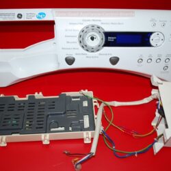 Part # WH42X10782, WH12X10593, WH12X10578, 00N22120202 GE Front Load Washer Control Panel And Control Boards (used, overlay good - White)