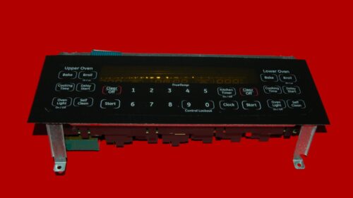 GE Oven Touch Keypad and Control Board WB27T11181 | WB27T11148 | OEM Used Tested (overlay fair - Black)