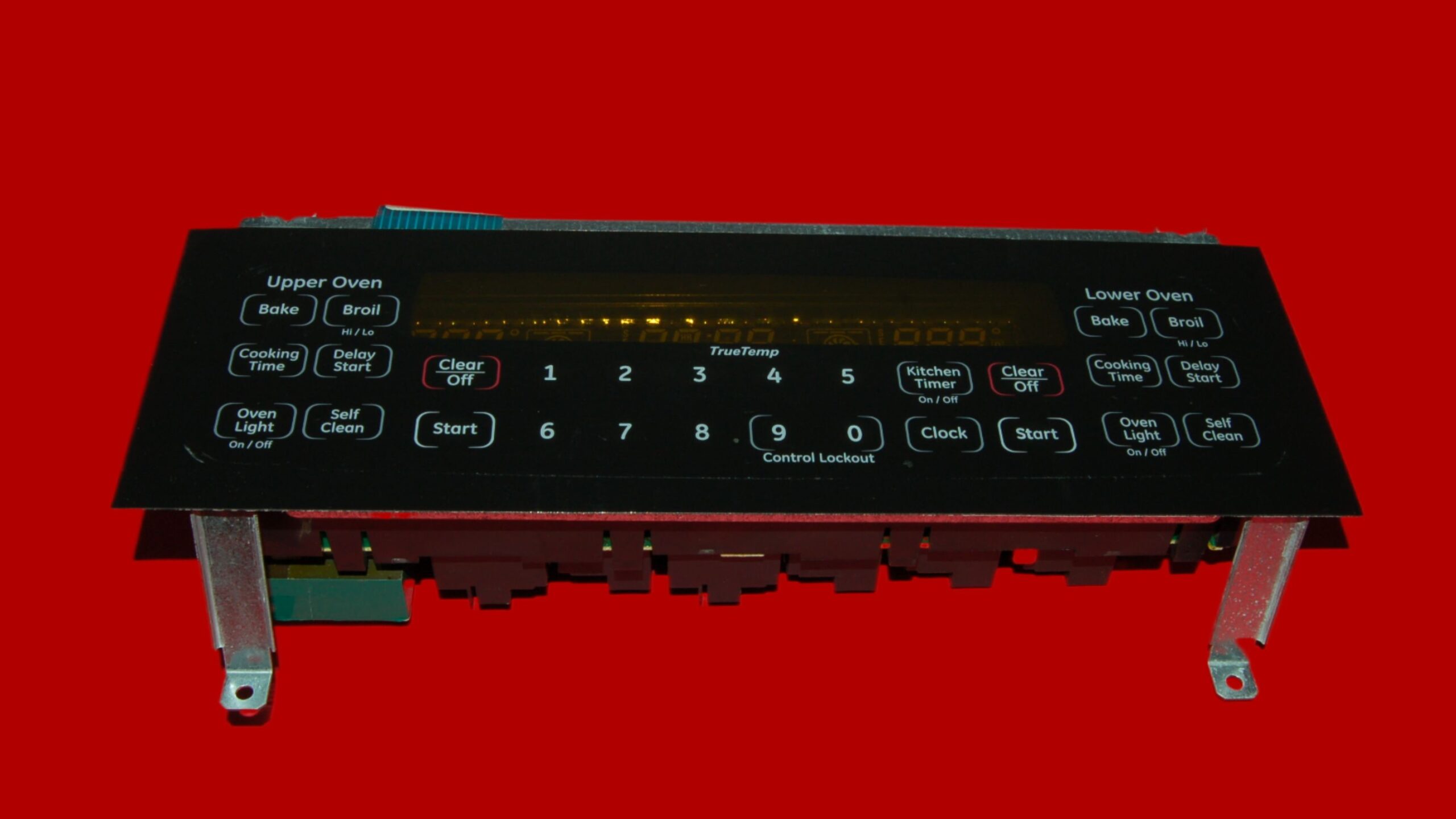 GE Oven Touch Keypad and Control Board WB27T11181 | WB27T11148 | OEM Used Tested (overlay fair - Black)