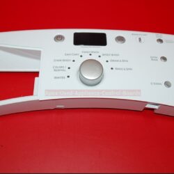 Part # WH42X10778, WH12X10468,WDAC0501000000 GE Front Load Washer Panel And Control Board (used, overlay good - White)