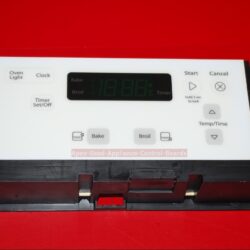Part # W10556709 Whirlpool Oven Electronic Control Board (used, overlay good - Yellow)