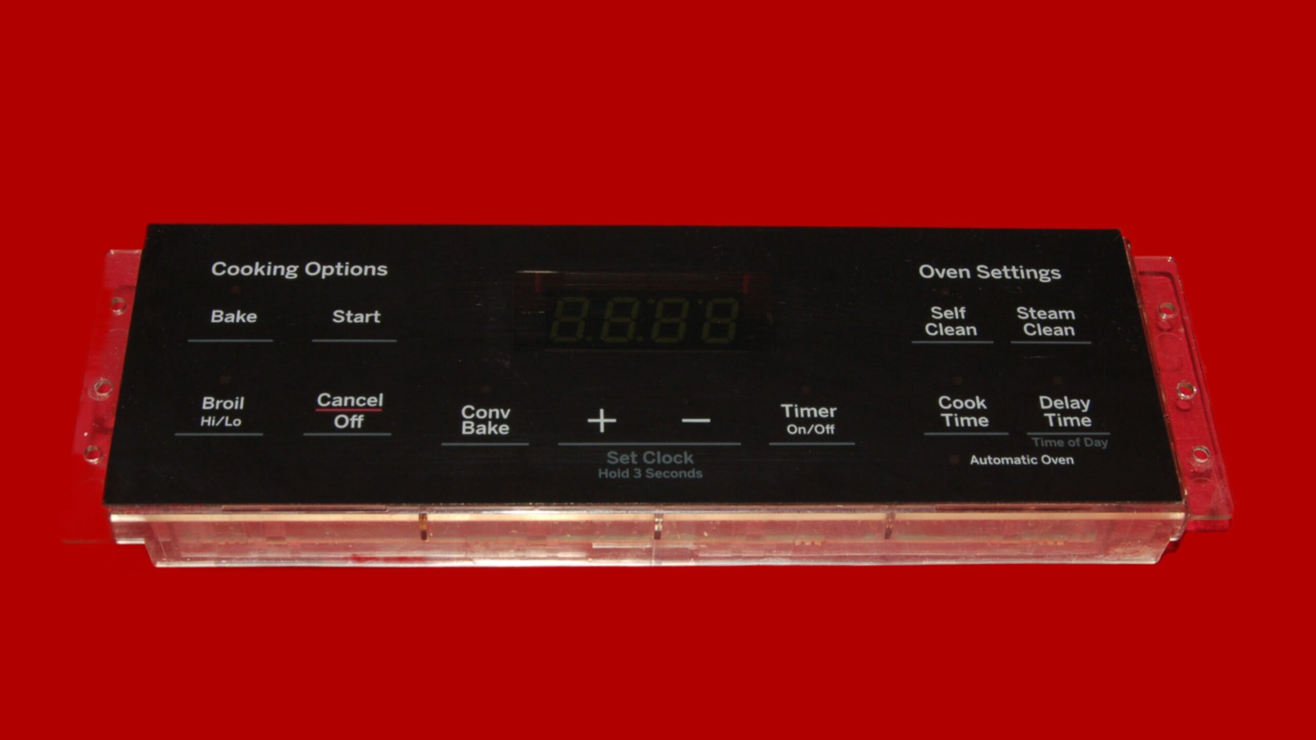 GE Oven Control Board 164D8450G174 | OEM Used Tested (overlay good - Black)