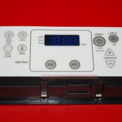 Part # W10108220 Whirlpool Oven Electronic Control Board (used, overlay fair- Yellow)